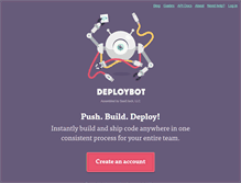 Tablet Screenshot of deploybot.com
